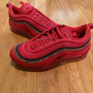 Air Max 97 Red with Leopard Stripe